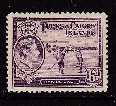 TURKS CAICOS Is D Mauve Sg Raking Salt Mint EBay