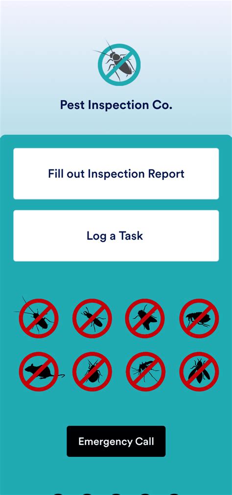 Pest Control Inspection App Template Jotform