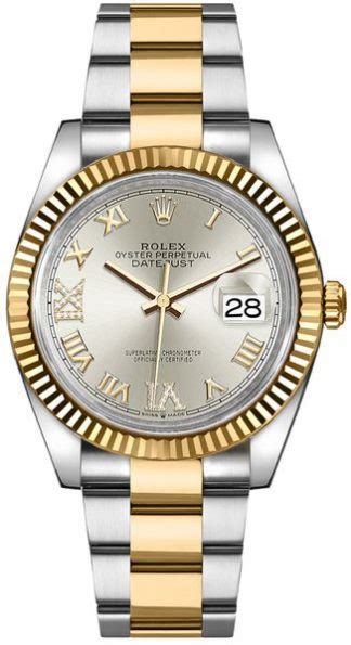 Rolex Datejust Silver Roman Numeral Womens Watch 126233 Perfect Fake