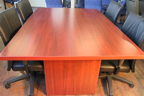 Peartree Baldwin American Cherry 6 X 4 Laminate Conference Table • Peartree Office Furniture