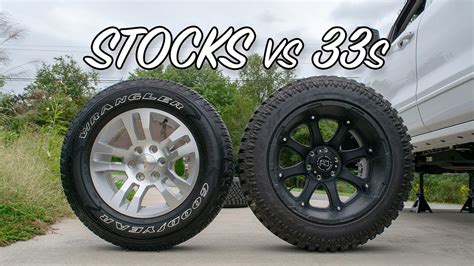 Stock Tires Vs Aftermarket 33x1250s Youtube