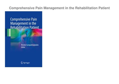 Ppt ‹download› Free Pdf Comprehensive Pain Management In The