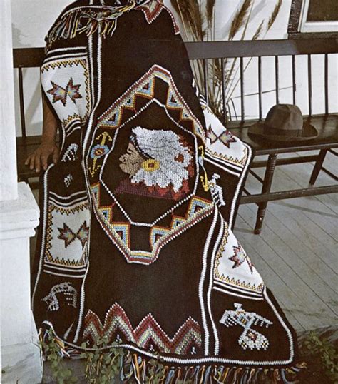 Southwest Native American Afghan Crochet Pattern Instant Etsy