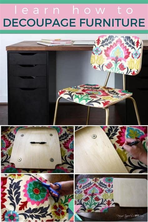 How To Decoupage Furniture With Fabric For An Upholstered Look