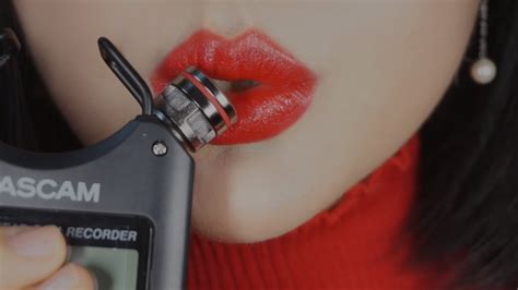 asmr tascam up close mouth sounds youtube