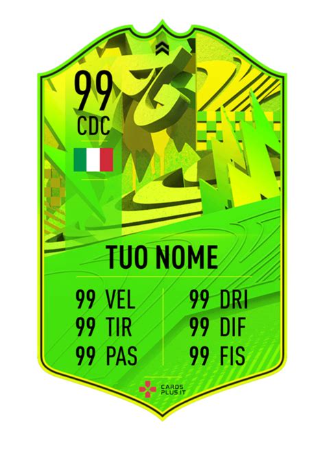 Fifa 21 Ultimate Team Fut Toty Card Gigante Personalizzata Cardsplusit