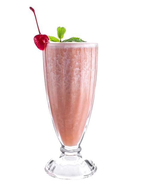 Strawberry Milkshake In Glass Refreshing Cocktail Stock Vector Dec