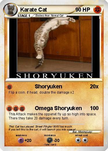 Cats have always done what they have done: Pokémon Karate Cat 31 31 - Shoryuken - My Pokemon Card