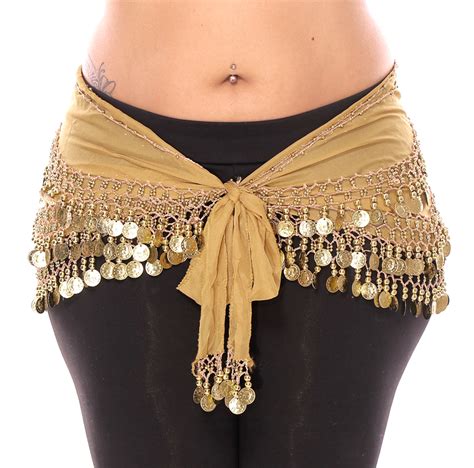 1318 Plus Size 1x 4x Chiffon Belly Dance Hip Scarf With Co
