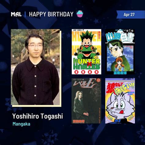 Anime Port Happy Birthday Yoshihiro Togashi