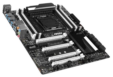 Msi X99s Sli Krait Edition Motherboard Pictured Features Black And