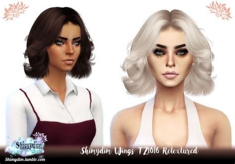 Wings Tz1016 Hair Retexture Naturals Unnaturals At Shimydim Sims