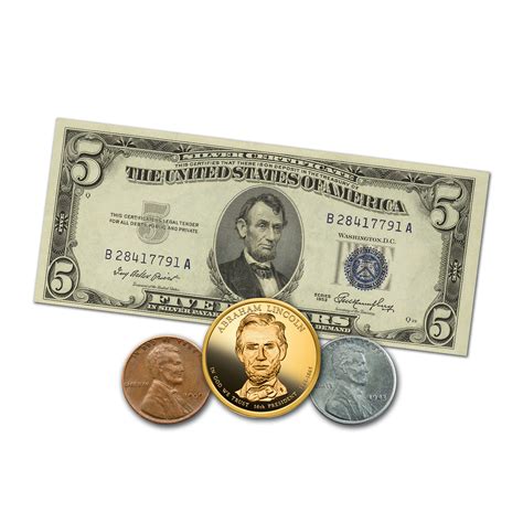 Abraham Lincoln Coin and Currency Set