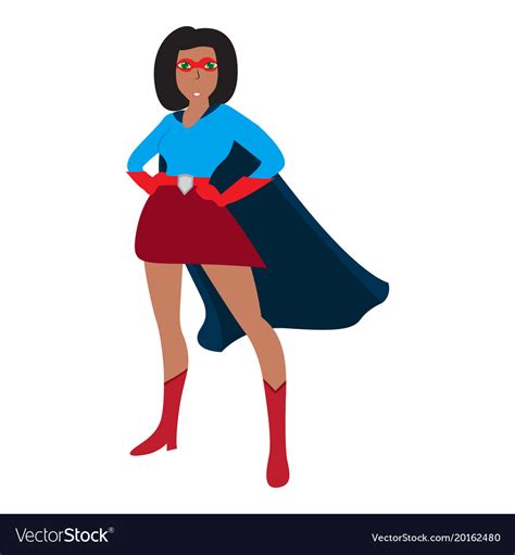 Superwoman Cartoon Character Royalty Free Vector Image