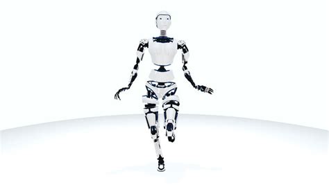 Sexy Robot Android Woman Walking Sci Fi Stylish Robotic Girl Cute Robot Woman Cg Animation