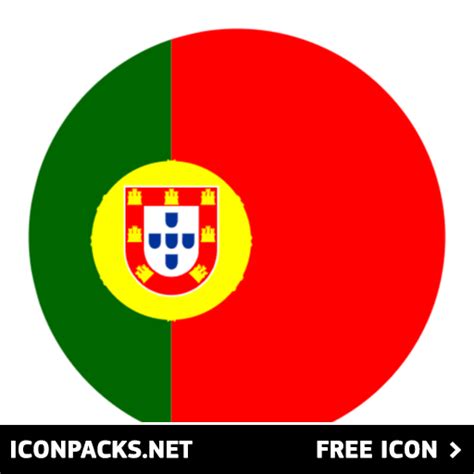 Free Portugal Flag Circular Svg Png Icon Symbol Download Image
