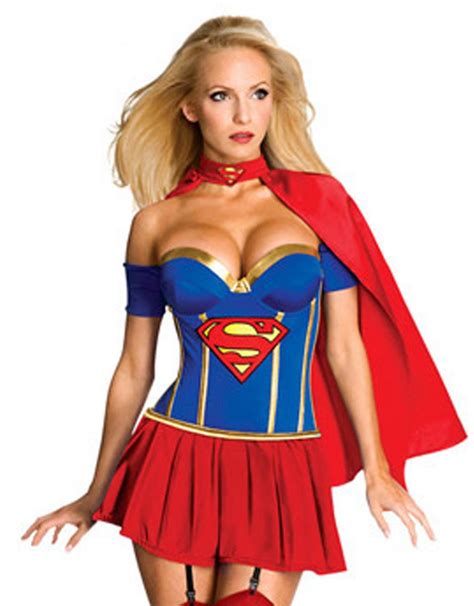 Halloween Supergirl Costumes Sexy Superwoman Fancy Dress Carnival Anime Movie Costume