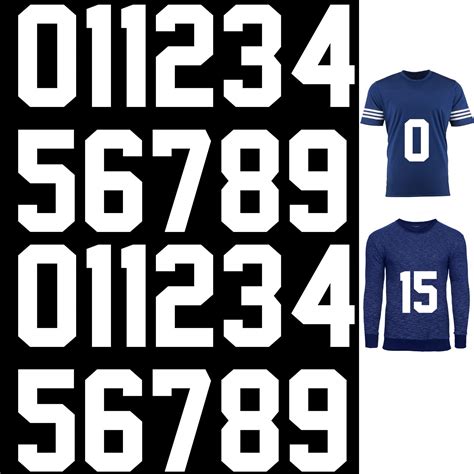 Buy 22 Pieces Iron On Numbers T Shirt Heat Transfer Numbers 0 To 9
