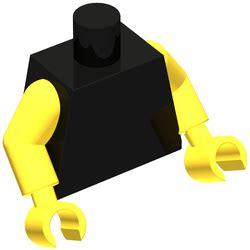 LEGO PART 973c01h01 Torso Yellow Arms And Hands Plain Rebrickable