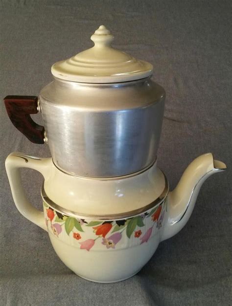 Vintage Drip O Lator Enterprise Aluminum Co Ohio 6 Cup Coffee Pot