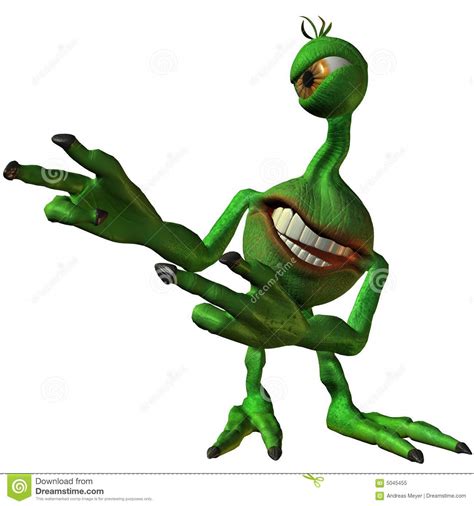 Toon Alien Sammy Royalty Free Stock Photography