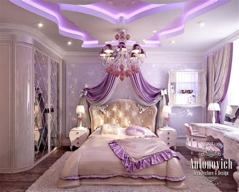 Luxury Antonovich Design Uae Pink Girly Bedroom From Katrina Antonovich