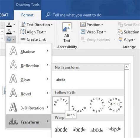 How To Make Text Curve In Microsoft Word