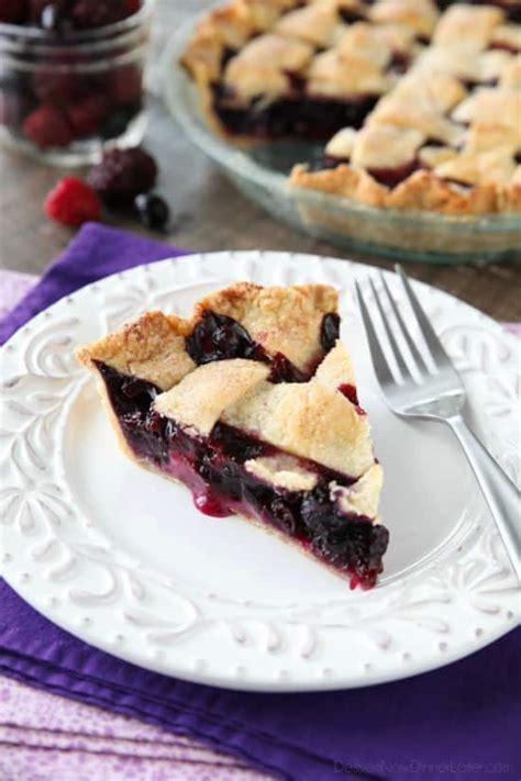 Raspberry And Blueberry Pie Raspberry