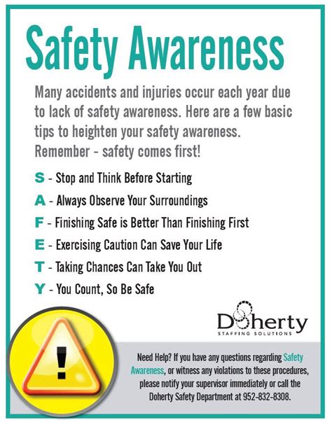 Many Accidents And Injuries Occur Each Year Due To Lack Of Safety Awareness Here Are A F