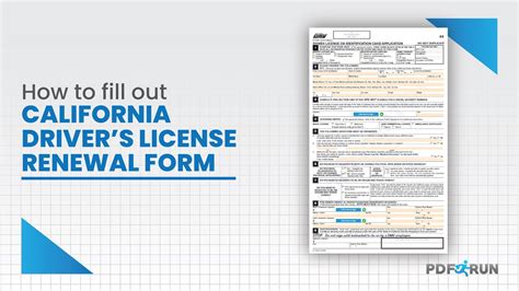How To Fill Out A Dl 44 California Drivers License Renewal Form