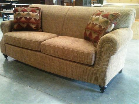 15 Thomasville Upholstered Sofa W 2 Tps And Nail Head Trim 57500