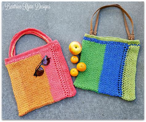 19 Easy Crochet Market Bag Patterns | Crochet tote pattern, Crochet market bag, Crochet tote