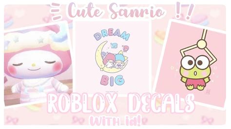 🌸 20 Kawaii Sanrio Decals For Your Royale High Journal 1 ୨୧ Youtube