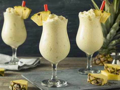 A Recipe For Thick N Rich Pina Coladas Made With Cream Of Coconut