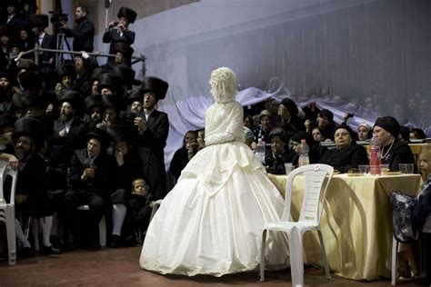 Photos Shrouded Bride Is Center Of Ultra Orthodox Wedding