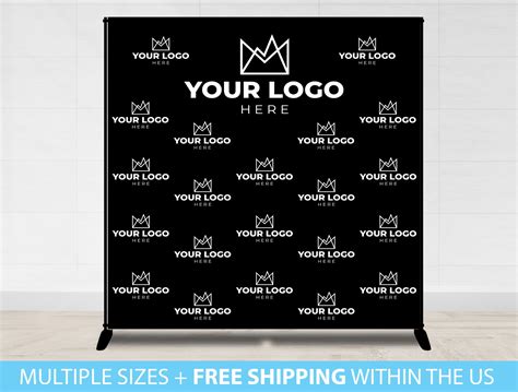 Custom Logo Backdrop Banner Step And Repeat Business Event Etsy