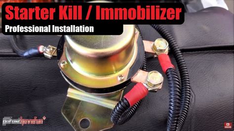 How To Wire Starter Kill Switch With A Relay Or Solenoid Immobilizer