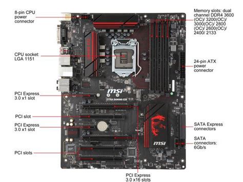 Refurbished Msi Z170a Gaming M3 Lga 1151 Atx Intel Motherboard
