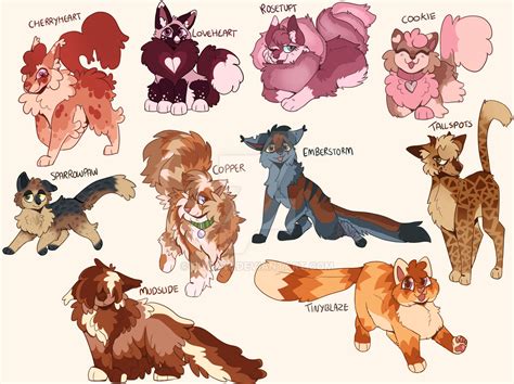 Warrior Cats Adoptables By Fiypaw On Deviantart