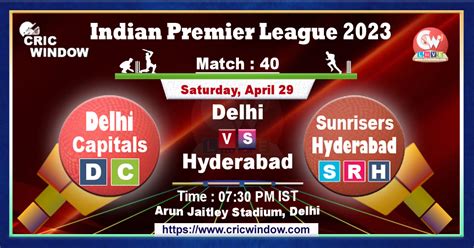 Ipl Delhi Vs Hyderabad Live Score And Report