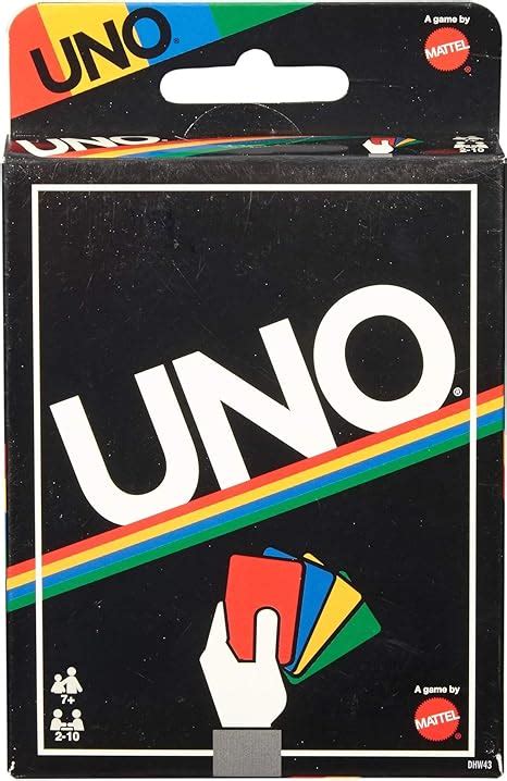 Uno Card Game Retro Edition By Mattel Amazonfr Jeux Et Jouets