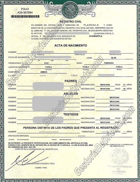 Tramitar Acta De Registro Civil En Puebla Y Tlaxcala