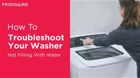troubleshooting your washer not filling with water youtube