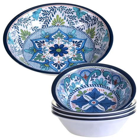 A stunning selection of dinner plates & bowls to make your kitchen & dining experience better than ever! Dicarlo 5 Piece Heavy Weight Melamine Salad Serving Bowl ...