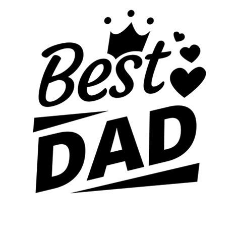 Best Dad Fathers Day Emblem Transparent Png And Svg Vector File