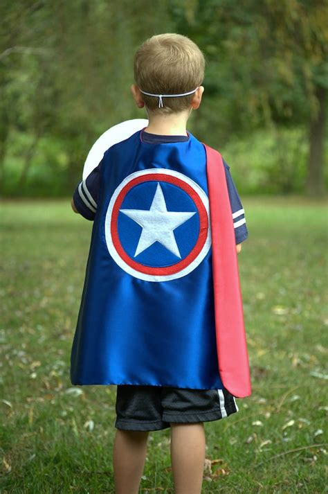 Boys Captain America Super Hero Cape By Superkidcapes On Etsy