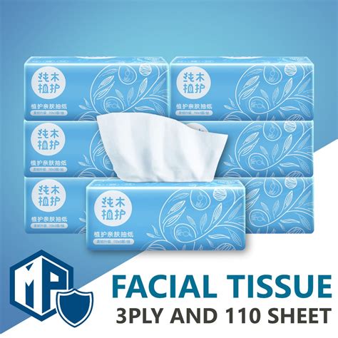 The Botare Ply Facial Tissue Pack Sheets Wet Tissue Tissue Paper Bathroom Tissue