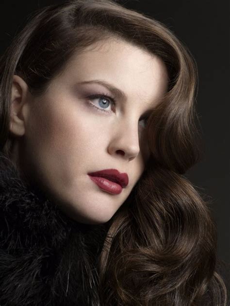 Liv Tyler A Cool Winter Perfect Lip Colour Red With Blue Overtones