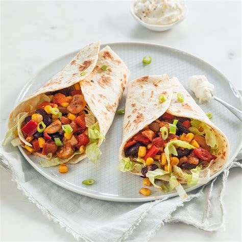 Vegetarische wraps Mexicaanse stijl