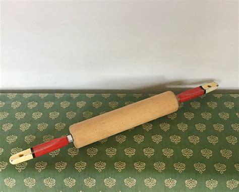 Skyline Rolling Pin Vintage Cooking Utensil 1950s60s Mail Sign